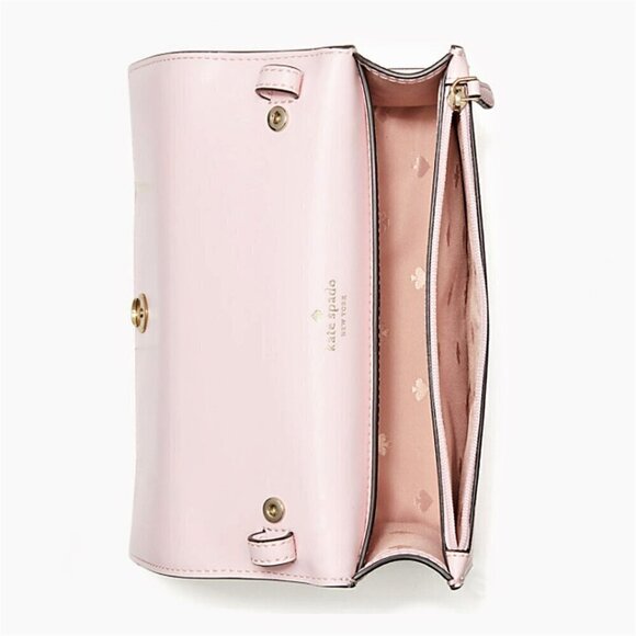 NWT Kate Spade Staci Saffiano Flap Shoulder Crossbody Bag - Picture 6 of 11